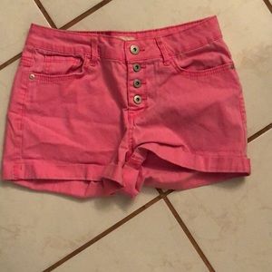 Pink Lei jean shorts